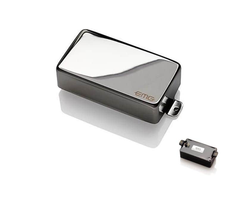 EMG 81 Active Ceramic Humbucker Guitar Pickup - Chrome-NEW image 1