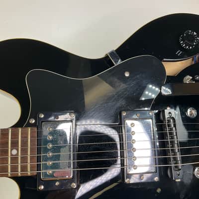 2005 Epiphone Dot DOT-EB Glossy Black Electric Guitar With Reunion Blues Gig Bag image 11