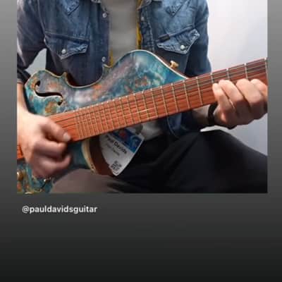 Stradi Lavafall Symphony 7-String Guitar (not a bass) 2023 - Satin image 19