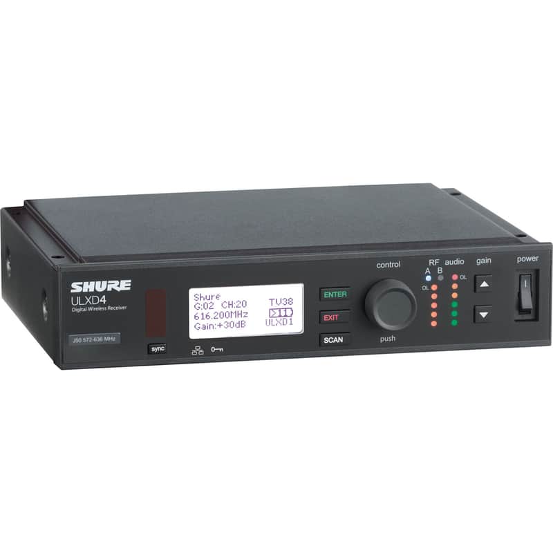 Shure ULXD4 Digital Wireless Receiver, J50A: 572 - 616MHz image 1