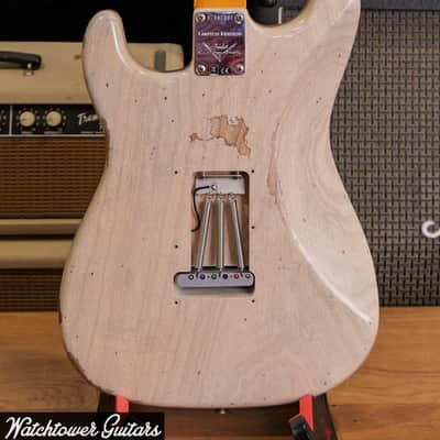 2023 Fender Limited Custom Shop Troposhere Stratocaster Aged White Blonde Relic image 6