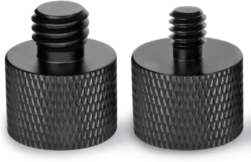 Mic Screw Adapter Thread 5/8 To 1/4 Adapter And 5/8 To 3/8 Adapter Set For Microphone Stand To Tripod And Camera Adapter image 1