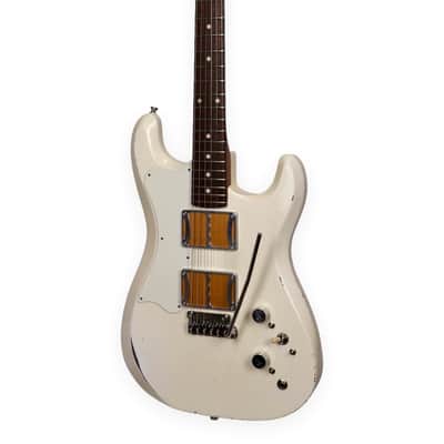 Fiam Guitars Mirari 2022 Antique White over Suntan Copper w/ Torn Trem Route, by past Ronin luthier, image 1