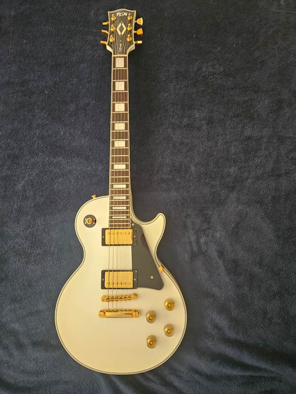 Fujigen Neo Classic Les Paul Custom NLC100SWH | Reverb