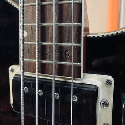 Vintage Rare Japan Hollow Bass Yamaha SA17 1971 Black image 7