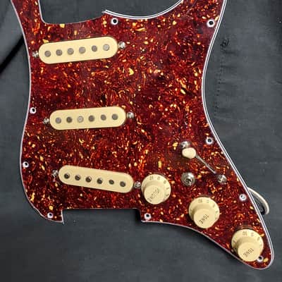 Rock'n R Guitars Loaded SSS for Strat Pickguard W/Stratosphere Hot Texas Blues PUPS & Mods 2022 Dark Brown Tort image 1