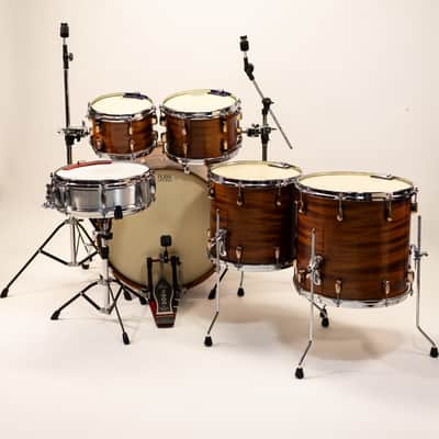 AJAX Drums Custom Mahogany Drum Kit. 10x8 12x8 14x14 16x16 22x14 image 2