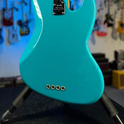 Fender American Professional II Jazz Bass Left-handed Miami Blue Maple Fingerboard Auth Deal!  408 image 7