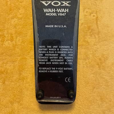 Vox V847 Wah Pedal (Made in USA version) | Reverb