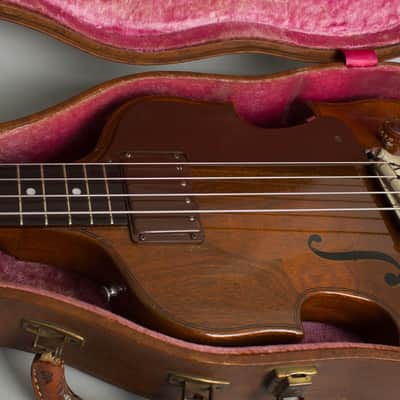 Gibson  EB-1 Electric Bass Guitar (1954), ser. #4-0216, original brown hard shell case. image 13