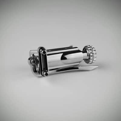 INDe SB1U Snare Strainer and Universal Butt Plate Set - Chrome image 2