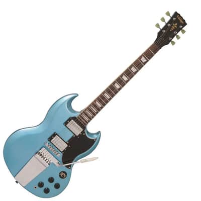 Vintage VS6V Reissued with Vintage Style Vibrato - Gun Hill Blue (VS6VGHB) image 2