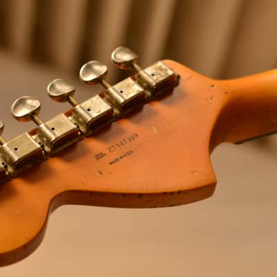 American Fender Stratocaster Relic Nitro Lil Bad Azz Blue Sparkle SSS-CS 69's image 13