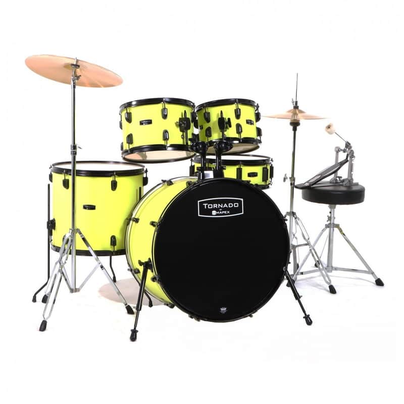 Mapex Acoustic Drum Kit Tornado Yellow TND5044TCB-FY image 1