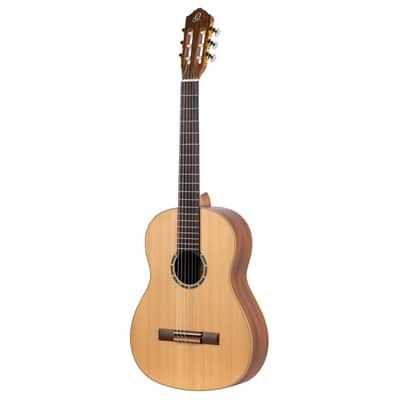 Ortega R131 Family Series Pro Solid Cedar Top Mahogany Neck Nylon 6-String Classical Acoustic Guitar w/Gig Bag image 5