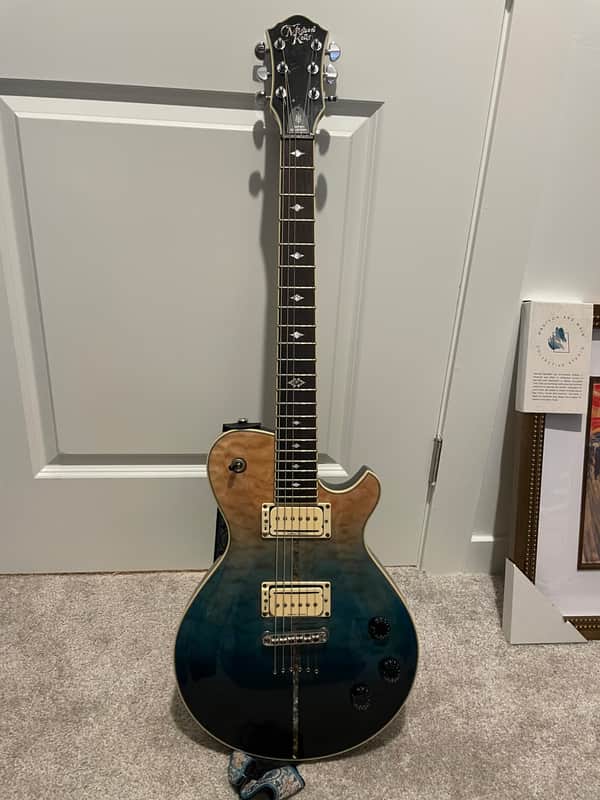 Michael Kelly Mod Shop Patriot Instinct with Seymour Duncans 2010s - Blue Fade image 1