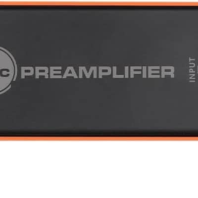 XLR Preamp for Dynamic Microphones,25dB Gain, Low-Noise Amplifier,Compact Metal Housing, XLR I/O,Orange/Black, Phantom Power image 1