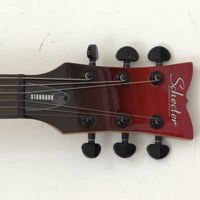 Schecter Solo-II Standard guitar in Blood Burst image 4