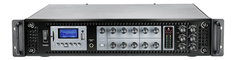 Rockville RCS2-320-6 320 Watt 6 Zone Stereo 70v Commercial Amplifier/Bluetooth image 1