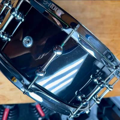 Ahead 14" x 6" Snare Drum Black Nickel over Brass w/ Dunnett R4 Throw-off image 4