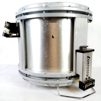 Ludwig Free Floater 12x14" Marching Snare Drum Die-Cast Rims Frame Silver Wrap image 8