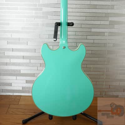 D'Angelico Premier DC Semi-Hollow Double Cutaway - Surf Green image 12