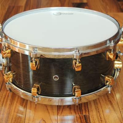 Yamaha Maple Custom - black maple 14x6.5 snare image 7