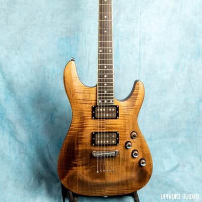 USED Schecter Diamond Series C-1 Exotic MIK Natural 2005 Electric Guitar w/Gig Bag image 8