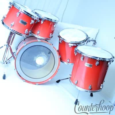 Ayotte Custom Drum Set 22x18,12x9,13x10,14x14,16x16 Bass/Toms 5Piece Kit Ray 90s image 2