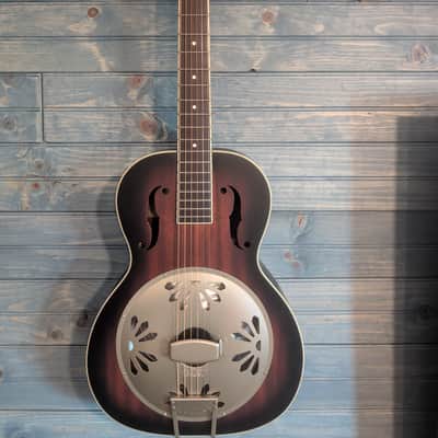 Gretsch G9240 Alligator Round-Neck Mahogany Body Biscuit Cone Resonator Guitar 2010s - 2-Color Sunburst image 1