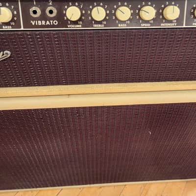 Fender Bandmaster 6G7-A 40-Watt 2x12" Piggyback Guitar Amp 1962 - 1963 - Brown image 2
