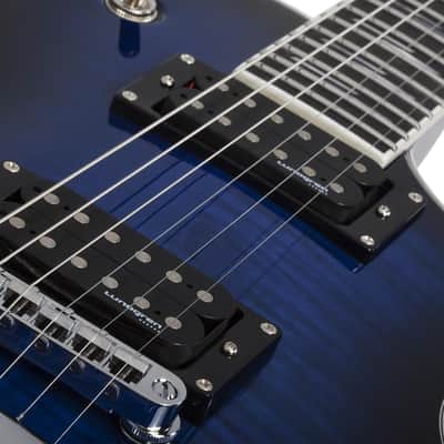 Schecter 2593 Left-handed Solo-II Supreme See Thru Blue Burst image 15