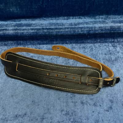 Vintage 1960's Fender Logo Leather Guitar Strap  Strat-Tele  Case Candy image 3