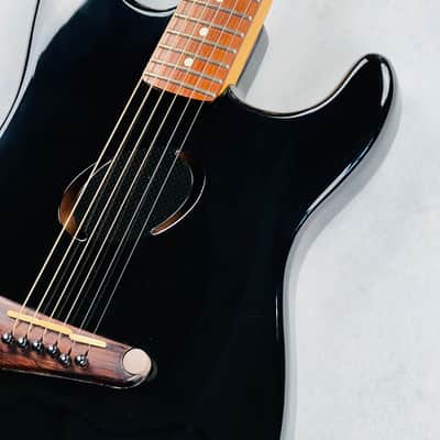 Fender Acoustasonic Stratocaster 2004 - Ebony Transparent image 6