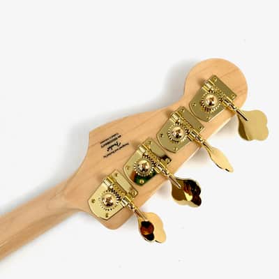 Squier Jazz Bass 40th Anniversary Gold Edition 2022 Olympic White image 5
