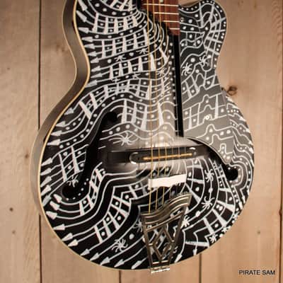 Vox VGA-3PS Giulietta Custom Art Guitar Acoustic Archtop with Built-In Electronics " Web of Deception " w/gig bag image 6