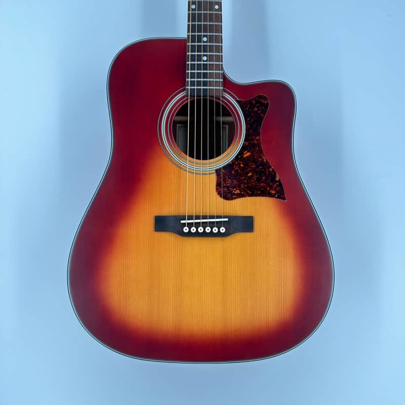 Epiphone Masterbilt DR-400 MCE Faded Cherry Sunburst image 1
