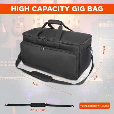 Talrizio Cable File Gig Bag Organizer Musician and DJ HZ 2024 - Black image 6