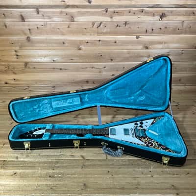 Epiphone Jimi Hendrix "Love Drops" Flying V Electric Guitar - Ebony image 7