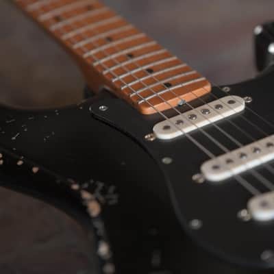 Del-Tone 50s S-Style - Black - Heavy Aging image 13