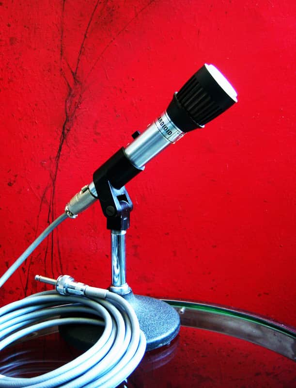 Vintage RARE 1960's LTV University 8100 model / Altec Cardioid Dynamic Microphone Hi Z w accessories Shure Electro Voice Ampex image 1