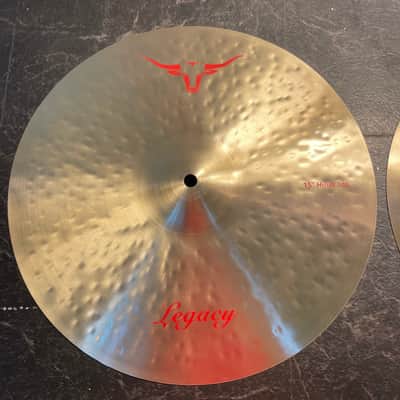WILD BULL Legacy Series Hand Forged & Hammered 15" hi hat set image 2