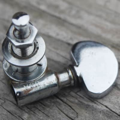 Vintage 1970's Gibson Milk Bottle Grover Rotomatic Tuner Bass Side Chrome (02173) image 2