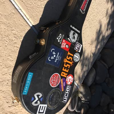 Yamaha SBG3000 SG 3000 Signed by Tito Jackson 1984 Black Sparkle Celebrity Owned image 10