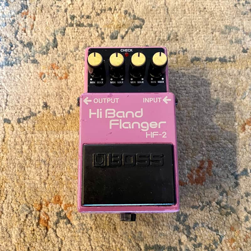 Boss HF-2 Hi Band Flanger MADE IN JAPAN Black Label Near MINT 1986