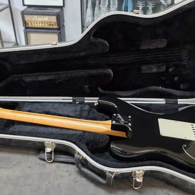 1989 Fender Stratocaster US Plus Black Custom Active Tone Circuit Lace Sensor Pickups Sperzel Locking Tuners American Vintage 80s 90s USA Guitar Deluxe Hard Case 89-1990 image 4