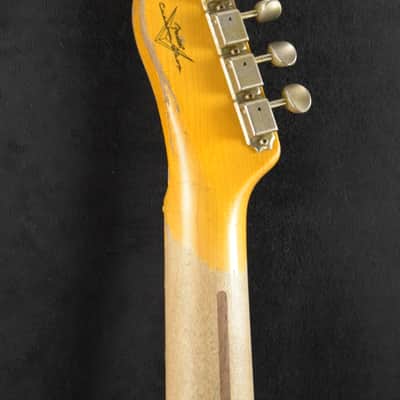 Mint Fender 1954 Telecaster Super Heavy Relic Super Faded Aged Nocaster Blonde 1-Piece Rift Sawn Maple Neck Fingerboard image 7