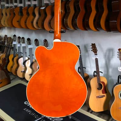 Rare Gibson Chet Atkins Country Gentleman de 1992 Sunrise Orange USA avec ses papiers et étui image 4