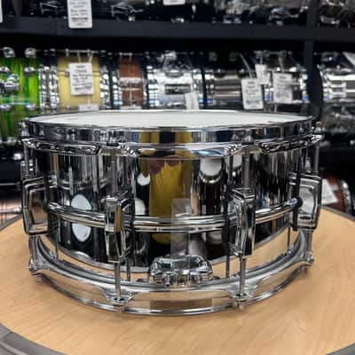 Ludwig 6.5x14" Supraphonic Snare Drum w/ Blue & Olive Badge LM402BON image 3