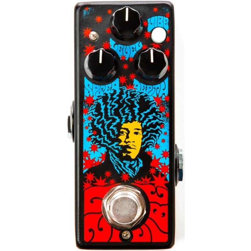Dunlop JHMS3 Authentic Hendrix '68 Shrine Series Uni-Vibe 2023 - Present - Black / Red / Blue image 1